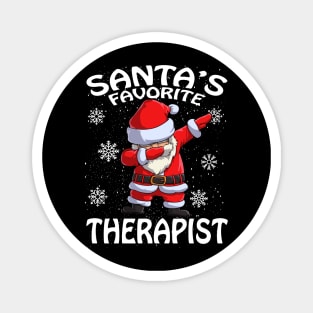 Santas Favorite Therapist Christmas Magnet